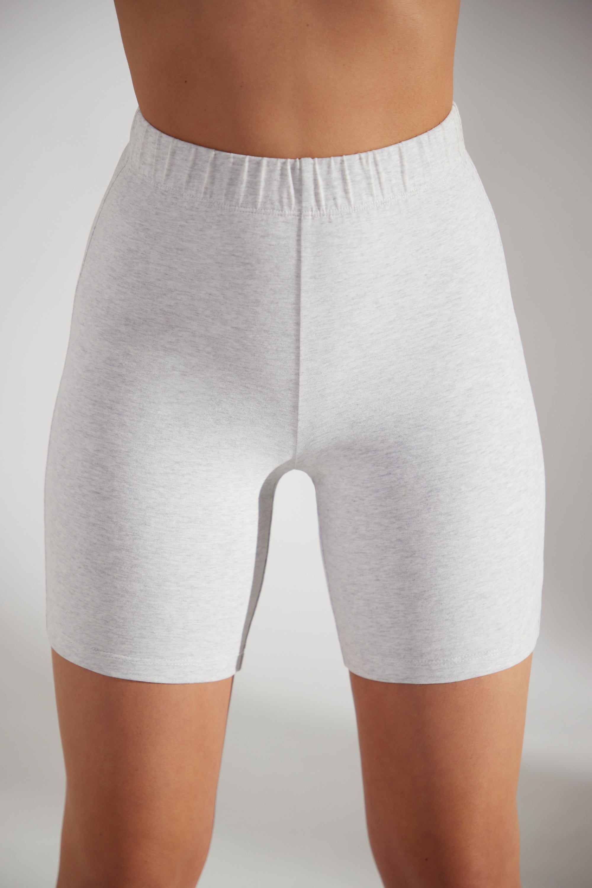 Base Biker Shorts in Heather Grey | Bo+Tee