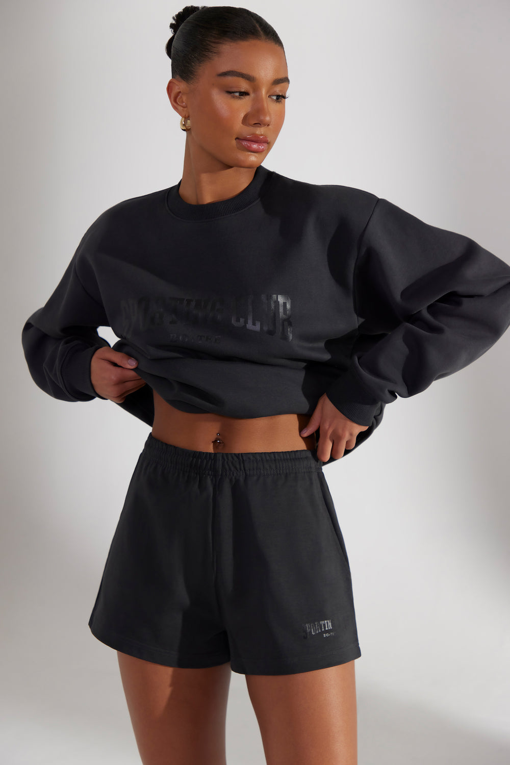 Groundwork Sweat Shorts in Washed Black | Bo+Tee – Bo&Tee