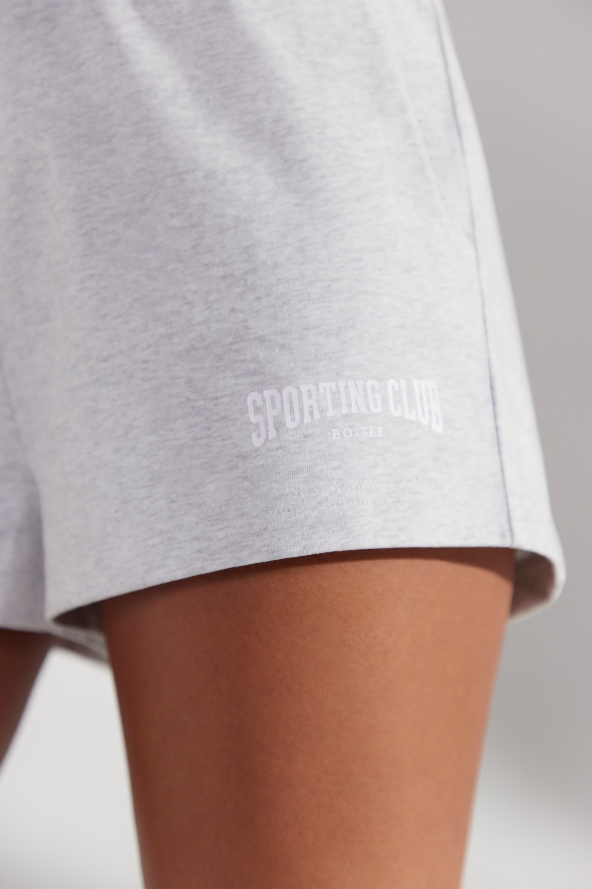 Sweat Shorts in Heather Grey | Bo+Tee
