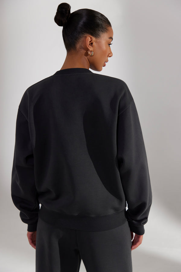 Origin - Oversized Sweatshirt in Washed Black