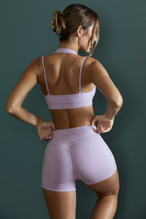 Condition - Wrap Over Mini Shorts with Pockets in Lilac